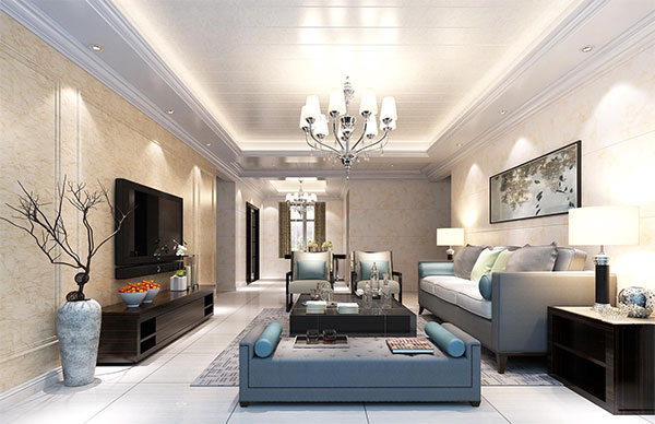 Bamboo-wood fiber fast-installed TV wall, low cost, fast speed, no pollution