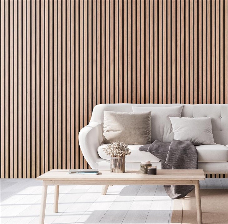 Wood Slat Acoustic Panels For Wall And Ceiling